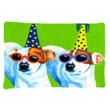 Carolines Treasures Carolines Treasures AMB1441PILLOWCASE Party Animals Jack Russell Terriers Fabric Standard Pillowcase AMB1441PILLOWCASE